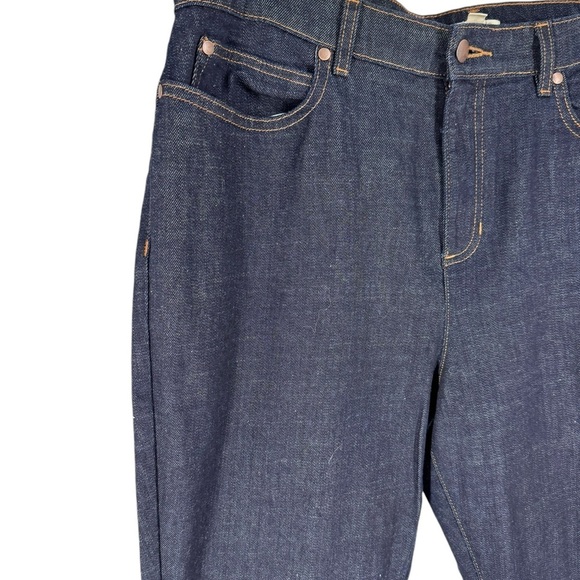 Eileen Fisher denim jeans 14 dark wash high waist - Picture 4 of 5